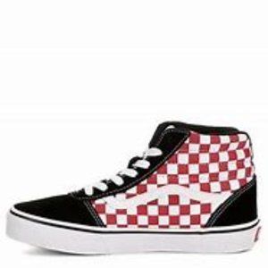 red checkered vans high tops